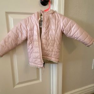 12-18 months North Face fur insulated coat.